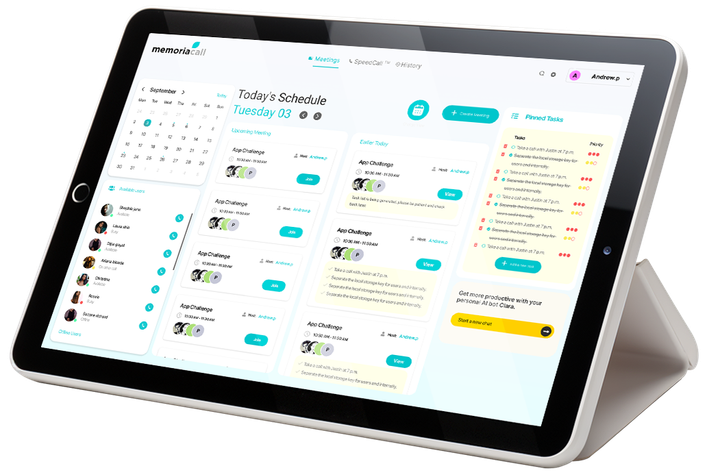 MemoriaCall: AI Platform UX